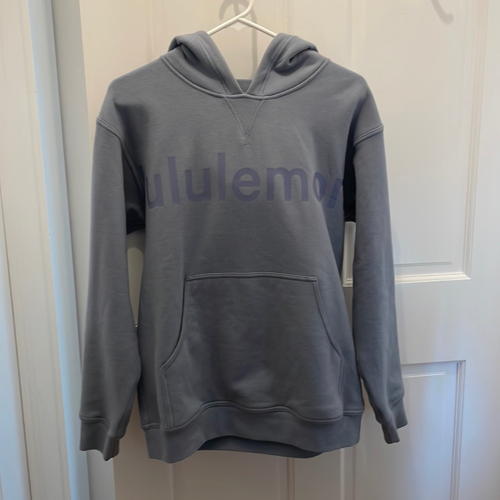 Light blue/grey Lululemon hoodie. Brand New never worn.